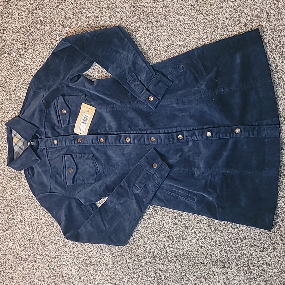 NWT LEGENDARY WHITETAILS blue corduroy dress